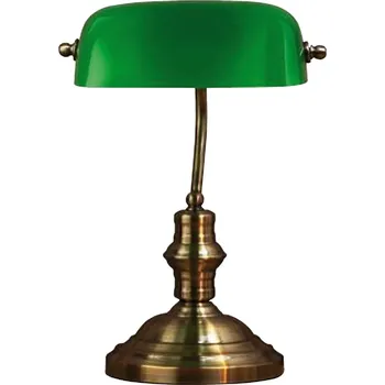 Lampička Markslöjd stolní lampa Bankers zelená 42 cm