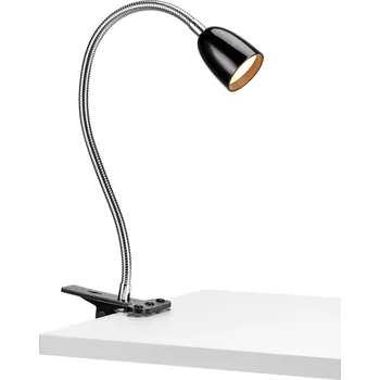 Lampička Markslöjd stolní lampa Tulip s klipem černá