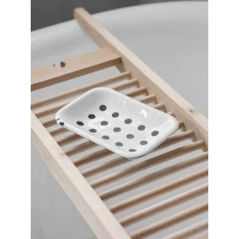 Mýdlenka Smaltovaná mýdlenka Soap Dish White