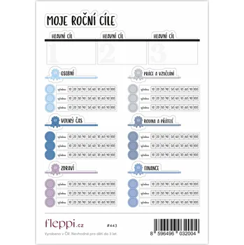 Fleppi Samolepky Moje roční cíle