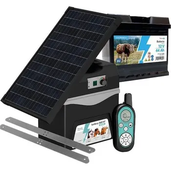 Ohradník Bateriový RF zdroj fencee battery DUO RF BDX10 s ovladačem + solární panel 30 W + konzole + baterie