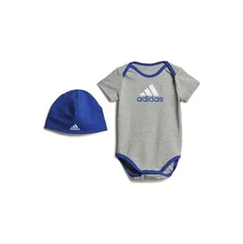 Kojenecký body adidas Essentials Big Logo Bodysuit and Beanie Gift Set Kids 104