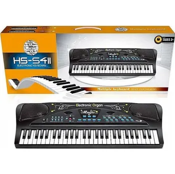 Hudební nástroj pro děti Keyboard s 54 klávesami na baterie s mikrofonem /ADAR