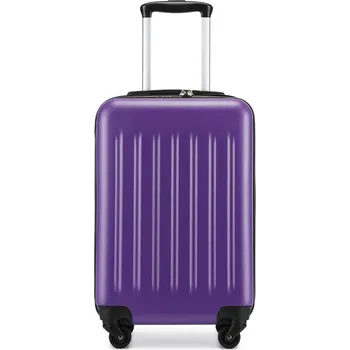 Módní doplněk Lehký kabinový ABS+PC kufr Kono - fialový - 33 L
