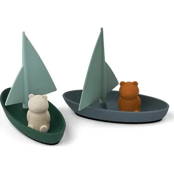 Hračka pro nejmenší Hračky do vany Liewood Ensley Boats 2-Pack 2-pack LW18865 tyrkysová 69X, vel. ONE SIZE
