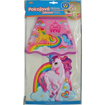 Samolepící dekorace Unicorn (Jednorožci) Dětská nástěnná 3D lampa Jednorožec