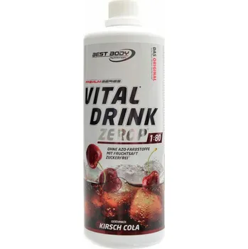 Nápoj pro sportovce Best Body nutrition Vital drink Zerop 1000 ml - višňová kola