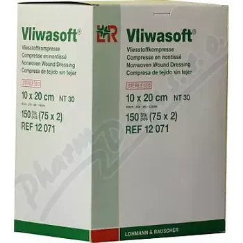 Krytí na ránu Komprese Vliwasoft ster.10x20cm/4vr.150ks