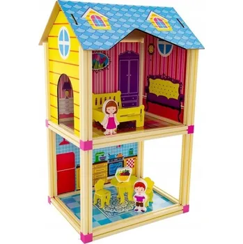 Domeček pro panenku Domeček pro panenky modrý malý EUROBABY HRAČKY