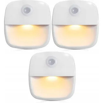 Noční světlo 3x Noční lampa schody chodba LED pohybový senzor