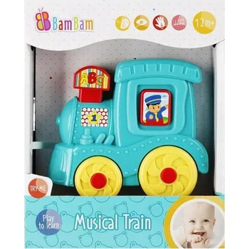 Hudební nástroj pro děti Hudební lokomotiva BAM BAM 482498 modrá