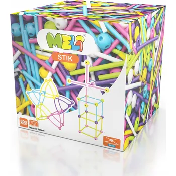 ostatní stavebnice MELI 50604 300 dílů STIK PASTEL STAVEBNÍ STAVEBNICE