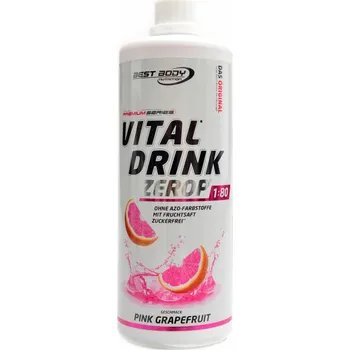 Nápoj pro sportovce Best Body Nutrition Vital drink Zerop 1000ml Růžový grep