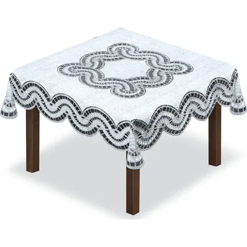 ubrus Žakárový ubrus na čtvercový stůl 100x100 cm šedý 25513