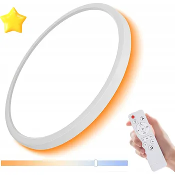 LAMPA STROPNÍ SVÍTIDLO LED RGB 24W ULTRATENKÁ ZLATÁ CEILING LIGHT FUNKCÍ STMÍVÁNÍ