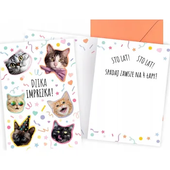 Obraz Přání PP-2273 Narozeniny (divoká párty, kočky)