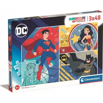 Puzzle Clementoni Puzzle 144 dílků Clementoni Puzzle DC Comics 3x48 dílků