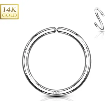 Piercing Šperky4U Zlatý piercing - kruh, Au 585/1000 - ZL01180-0810-WG