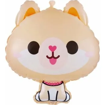 Balónek Velký fóliový balónek pejsek béžový 47x67cm narozeniny