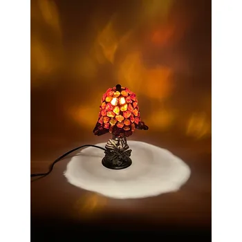 Lampička Mini Tiffany lampička s jantarem, 20 cm, stínidlo 14 cm, unikátní design