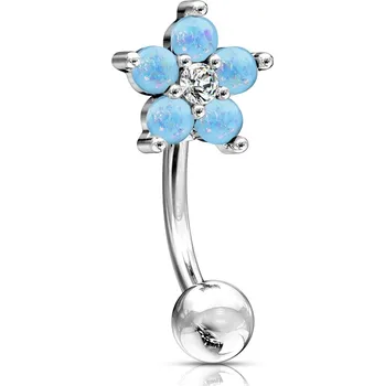 Piercing Šperky4U Piercing do obočí kytička - OB1008-Q