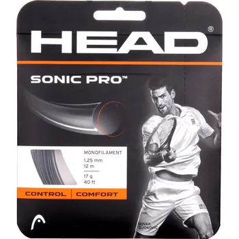 Struna na výplet tenisové rakety HEAD Sonic Pro tenisový výplet 12 m - černá