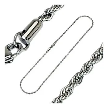 Šperk Šperky4U Ocelový řetízek kroucený, šíře 2 mm - OPE1087-020-45