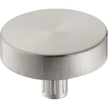 Sifon Hansgrohe Odtokové soupravy Otočná ovládací rukojeť, vzhled nerezu