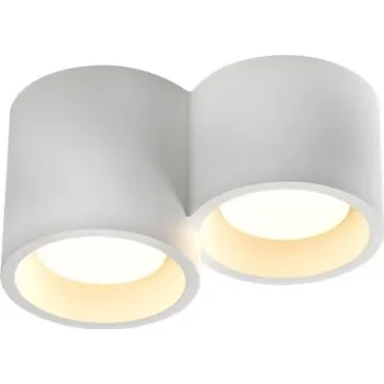 ACA Lighting stropní sádrové svítidlo GENI bílé 2xGX53 G96012