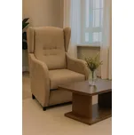 FALCO Relaxační křeslo ušák René potah Mexa Velvet Potah: Mexa Velvet 280 béžová