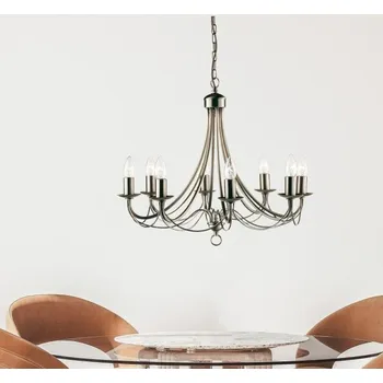 Svítidlo Searchlight 6348-8AB Závěsný osmiramenný lustr MAYPOLE patina