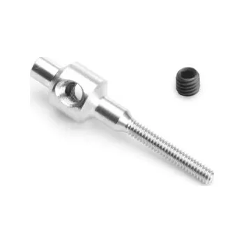 RC model M2 Šroubovací ocelové pozinkované pouzdro pro dráty do pr. 2,1mm s příčným záv. M3, 1 kus Kavan - RC_324184