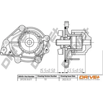 Chladič motoru Vodní čerpadlo, chlazení motoru DRIVE+ DP2310.10.077