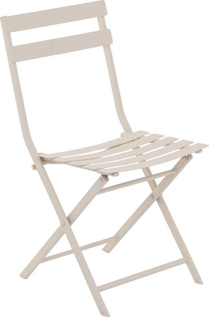 Kovová skládací židle SUNNY (ivory)