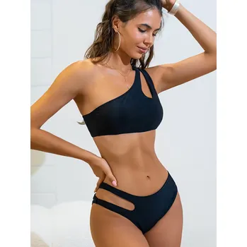 Dámské plavky Dámské černé dvoudílné plavky Barva: Černá, Velikostní tabulka: S