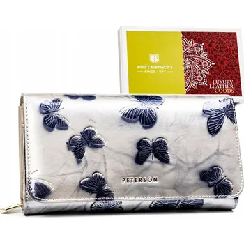 Peněženka Dámská peněženka Peterson PTN 421077-BF SILVER stříbrná