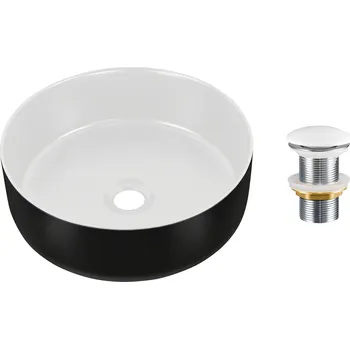 Umyvadlo Comad Keramické umyvadlo na desku Simple 8 36x36 + výpusť Click-Clack, bílá