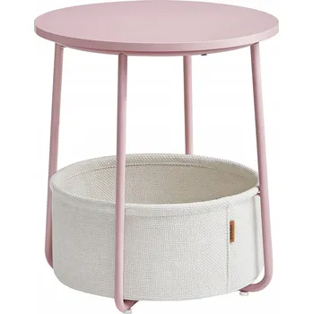 Konferenční stolek Kávový stolek Songmics kulatý 45 x 45 x 51 cm bílý