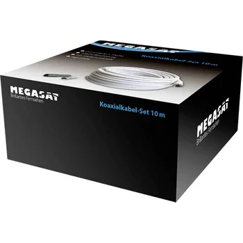 Anténní kabel MegaSat 100145 koaxiální kabel, bílá, 10 m