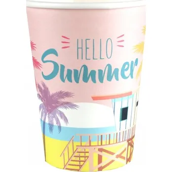 Sklenice Hello Summer Kelímky 270 ml 10 ks Hawaii