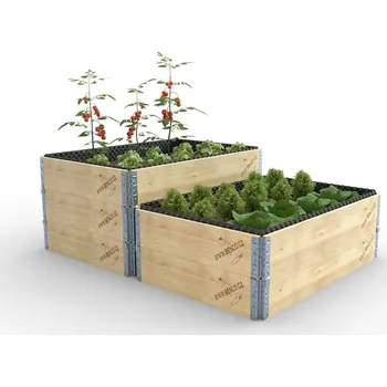 Vyvýšený záhon Benco Vyvýšený záhon dřevěný - Rozměr 120 x 60 x 20 cm, smrkové dřevo