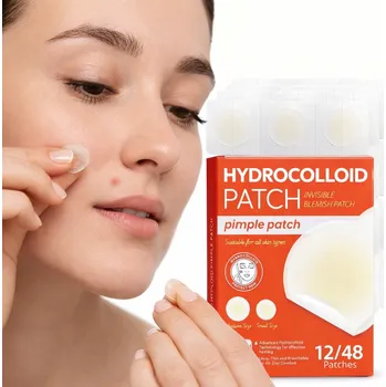 Léčba akné Profesionální náplasti na akné, pupínky a černé tečky Pimple Patch 48 kusů