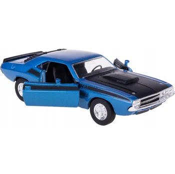 autíčko DODGE CHALLENGER T/A `70 MODEL KOVOVÝ WELLY 1:34-39 MODRÝ