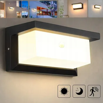 Venkovní osvětlení Venkovní nástěnné LED svítidlo 18W s ČIDLEM POHYBU, fasádní lampa