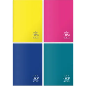 Sešit SEŠIT A5 60K ČTVEREČEK EKO PP BAREVNÝ FSC BALENÍ 5 KS