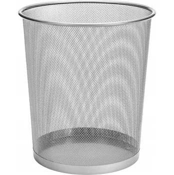 Odpadkový koš Odpadkový koš kovový D.rect 12 l stříbrný