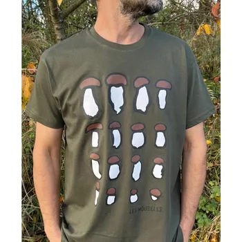 Pánské tričko Pánské tričko "Hřiby" khaki Barva: Khaki, Velikost: XXXL