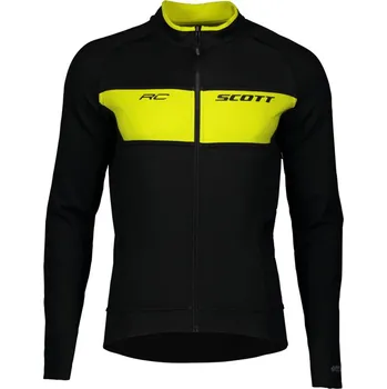 Cyklistická bunda Bunda SCOTT RC Warm Reversible WB Black/Sulphur Yellow - L