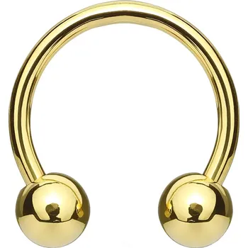 Piercing Šperky4U Piercing podkova, barva žluté zlato - PV1001GD-121033