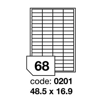 Speciální papír Samolepící etikety Rayfilm Office 48,5x16,9 mm 100 archů, laser, R0119.0201